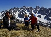 67 In cresta  sulla cima del Gardena con le Piccole Dolomiti Scalvine da sfondo